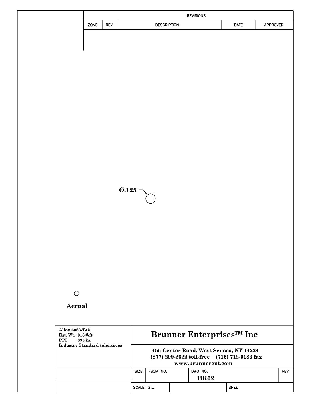 BR02; 1/8 in Round Rod