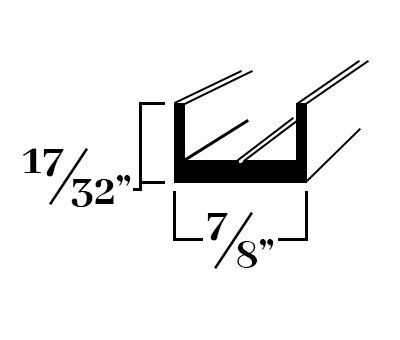 G203; Mating Channel for Fabricated Tables
