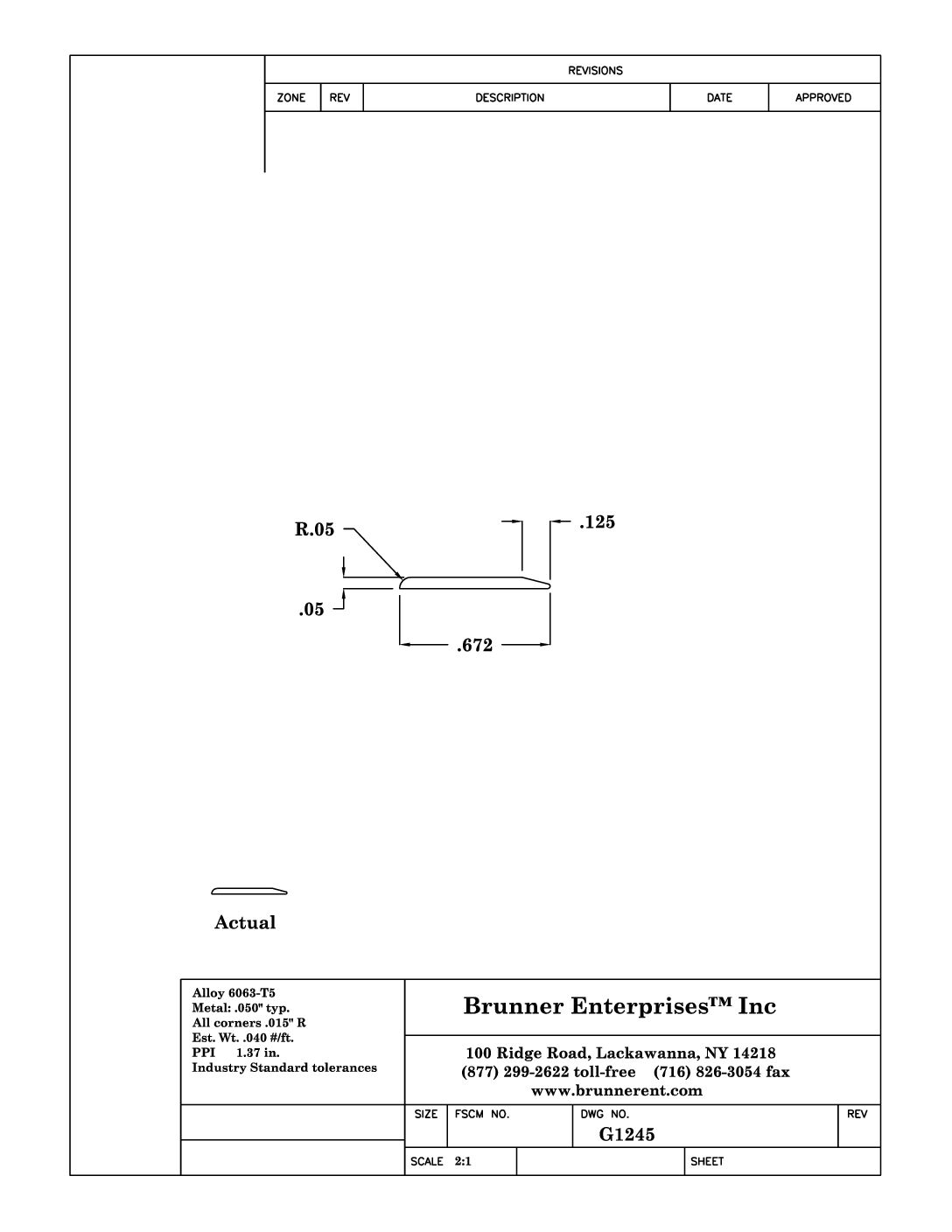 G1245; Mirror Bevel Trim